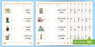 Matching Pictures To Captions Worksheet Phonics Twinkl Caption Worksheets For First Grade Caption Worksheets For First Grade Worksheets 7th Grade Math Book Integer Vs Non Integer Solve Applications Calculator Addition Concept For