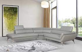Shop our leather sectional couches selection from the world's finest dealers on 1stdibs. Divani Casa Graphite Modern Grey Leather Left Facing Sectional Sofa