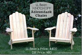 Our chairs aren't a carbon copy of the bean chairs. L L Bean Knockoff Adirondack Chairs Sweet Pea