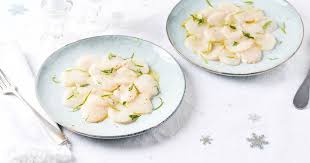 Carpaccio De Saint Jacques Citronne Basilic Et Zeste De Citron Recette Zeste De Citron Carpaccio Saint Jacques Carpaccio