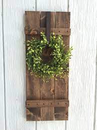 99 Diy Simple Outdoor Wall Decorations Ideas 99architecture Shutter Wall Decor Rustic Wall Decor Outdoor Wall Decor