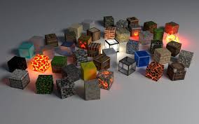 Awesome Minecraft Blocks Render Fond Ecran Minecraft Minecraft Decoration Autocollant