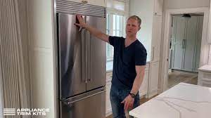 However, we need the model number of the refrigerator in order to see if we can. Refrigerator Trim Kit Makes Any Refrigerator Look Built In Low Cost Built In Refrigerator Youtube