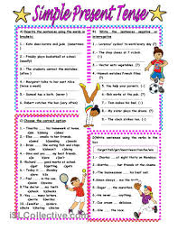 The present tense is made up of simple present / present simple (actions which happen regularly), present continuous / present progressive (actions which are taking place now) and present perfect (actions which are now completed). Simple Present Tense Simple Present Tense Worksheets Simple Present Tense Tenses English