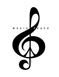 Black And White Peace Sign Clipart Music Peace Black White Artist Signed Treble Clef By Inspireuart Peace Music Blackandwhite T Music Tattoo Black And White Artist Typography Art Print