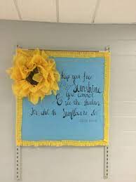 My Sunflower Bulletin Board Sunflower Bulletin Board Classroom Decorations School Calendar