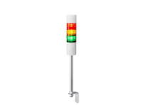 Patlite LR6 Series Amber, Blue, Clear, Green, Red, White Signal Tower  Buzzer, 3 Lights 24V Pole Mount