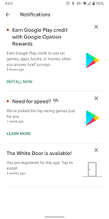 Adding your google account to your android phone is a great way to get emails link various different apps to your corrupted cache: Play Store Prompting Google Opinion Rewards Installs 9to5google