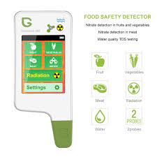 The bluetooth food freshness and safety detector sniffs meat, fish and poultry and tells you if your food is safe to cook and eat. Greentest Eco 5 Digital Radiation Detector Food Nitrate Tester For Fruit Meat Buy From 164 On Joom E Commerce Platform