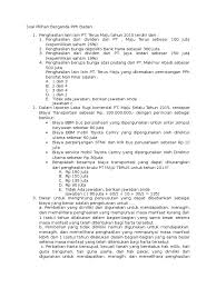 Berikut, teladan soal pilihan ganda kelas x semester genap dan kunci jawabannya, dimulai dari soal nomor 31, untuk siswa sma/ma. Soal Pilihan Berganda Pph Badan