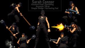 New fortnite leak teases terminator and sarah connor skins. She Was Just A Simple Girl From L A Sarah Connor Assassin Pack Assassin Wrap Simple Sledge Fortnitefashion