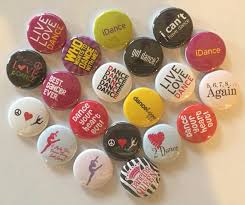 Dance Themed Set Of 20 1 Or 1 25 Inch I Love Dance Etsy Buttons Pinback Pinback Flatback