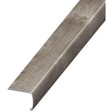 Measure the distance needed to accommodate the nosing and draw a line on your subfloor. Home Decorators Collection Stony Oak Grey 7 Mm Thick X 2 In Wide X 94 In Length Coordinating Vinyl Stair Nose Molding Ve 60198 The Home Depot