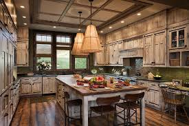 Kitchens and bathrooms are focal points in any home, and nothing detracts from the unique beauty of a log home like having standard cabinets from a local home center. Kitchens And Dining Rooms For Luxury Mountain Homesblue Ribbon Builders
