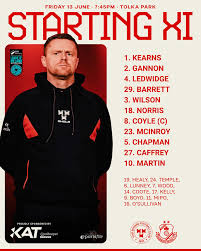 𝐑𝐞𝐝𝐬 𝐗𝐈 𝐂𝐨𝐧𝐟𝐢𝐫𝐦𝐞𝐝 🔥 Here's your team to face Shamrock  Rovers tonight! Kick-off at 7:45pm, tune in live