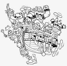 Coloring pages for children : Png Mario Bros Super Land Princess Peach Dry Mario Bowser Coloring Pages Transparent Png 1024x945 Free Download On Nicepng