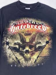 VINTAGE Hatebreed Supremacy Graphic T-shirt Men Small Black Short Sleeve  Music | eBay