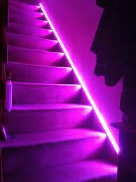 Stairways Lighting Ideas Led Light Strips On Stairway Diyhomedecor Dreamhouse Livingroomideas Stairways Stai Stairway Lighting Led Stair Lights Stairways