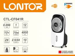 Lontor 12″ Rechargeable Water Mist Fan With Remote & USB-CTL-CF041R