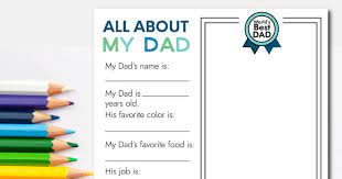 How will you celebrate father's day this year? Father S Day Printable Fill In Sheet From Thirty Handmade Days