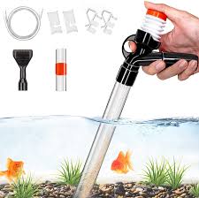 After you replace the water, you can consider adding aquarium salt for fresh water to prevent diseases and keep the fish healthy. Amazon Com Aquarium Gravel Cleaner Fish Tank Kit Long Nozzle Water Changer For Water Changing And Filter Gravel Cleaning With Air Pressing Button And Adjustable Water Flow Controller Bpa Free Health Personal Care