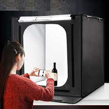 Led Light Box Studio Photo Softbox Portable 60 60cm Background Photography Light Ebay Portable Led Lights Led Light Box Portable Led