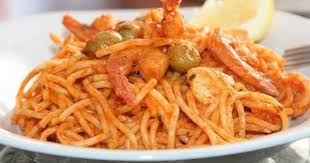 Spaghettis A La Sauce Rosee Aux Crevettes Spaghetti With Rosee Sauce Nourriture Tunisienne Recette Plat Principal