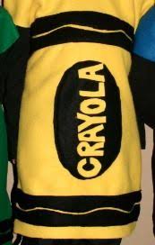 No sewing involved, just grab your hot glue gun! How To Make A Crayon Costume Crayon Costume Diy Crayon Costume Crayon Costume Diy Diy Costumes Kids