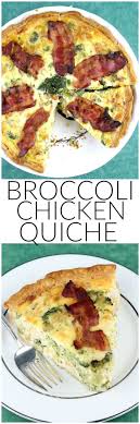 Chicken Broccoli Cheddar Bacon Quiche Recipe With Images Recipes Cooking Recipes