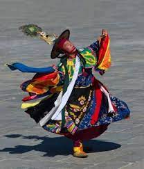 Black Hat Dancer Tsechu Festival Thimphu Bhutan Bhutan Bhutan Travel Dance Art