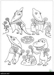 Dinosaur craft, printable triceratops and lesson plan activities, coloring pages, online activities for toddlers, preschoolers and kindergarten. Dinosaur Train Coloring