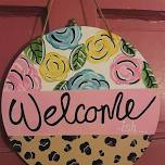 Paint w/ Lu - Front Door Sign