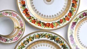 Floral pattern stock photos and images. Historical Dinnerware Bernardaud Porcelain