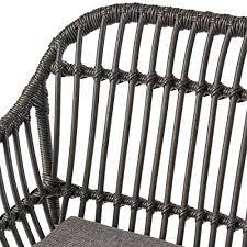 Christopher knight home rodney indoor woven faux rattan chairs with cushions (set of 2), light brown and beige finish. Christopher Knight Home Rodney Indoor Woven Faux Rattan Chairs With Cushions Set Of 2 Dark Gray Finish Pricepulse