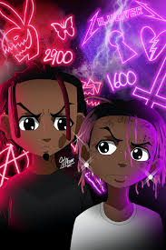 A collection of the top 13 playboi carti cartoon wallpapers and backgrounds available for download for free. Lil Uzi X Playboi Carti Neon Anime Poster Limited Fire