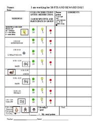 behavior chart for tracking rti mtss progress monitoring behavior iep goals