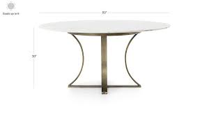 Image With Dimension For Gage 60 White Marble Top Dining Table Marble Top Dining Table Marble Tables Design Interior Design Dining Room