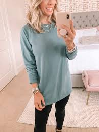 Style led clothing for daily life and everyday adventures. The Old Navy Sweatshirt I Can T Stop Wearing Honey We Re Home Tunic Outfit Dresses With Leggings Outfits With Leggings