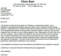 Plumber Cover Letter Example Learnist Org