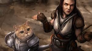 I Am Sworn To Carry Your Burdens By Darrengeers On Deviantart Skyrim Cat Character Elder Scrolls