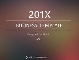 Maybe you've never designed an iphone app, and have no idea where to begin. æœ¦èƒ§ Ios Style Business Presentation Ppt Template Powerpoint Templates Free Download