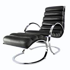 chrome and leather mid century modern lounge chair and ottoman 1stdibs com mid century modern lounge chairs modern lounge chairs leather lounge chair