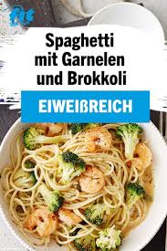 Spaghetti Mit Garnelen Und Brokkoli Rezept Fit For Fun Rezept Garnelen Und Brokkoli Spaghetti Mit Garnelen Rezepte Mit Brokkoli