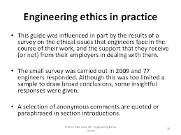 What are the senses of engineering ethics? Engineering Ethics In Practice A Guide For Engineers