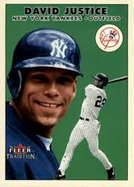 2000 Fleer Tradition Update David Justice Busted the Slump