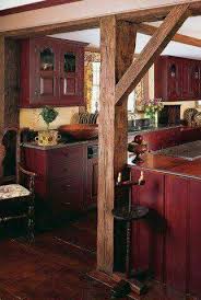 Best Cherry Kitchen Cabinets Farmhouse Country Style Kitchen Rustic Kitchen Cabinets Red Cabinets