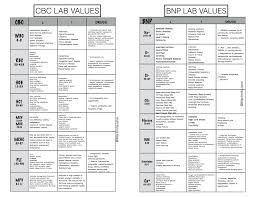 cbc complete blood count bnp nurse chart nursing school