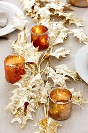 Gold Leaves Centerpiece Thanksgiving Decorations Diy Thanksgiving Table Decorations Christmas Table Decorations