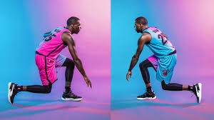 The miami heat's creative department pretty much put a key in the ignition of a delorean and cued up 1988. Miami Heat S Final Vice Uniforms Go In Two Directions