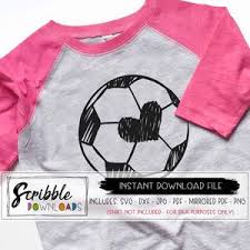 Soccer Sketch Heart Svg Scribble Downloads